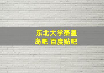 东北大学秦皇岛吧 百度贴吧